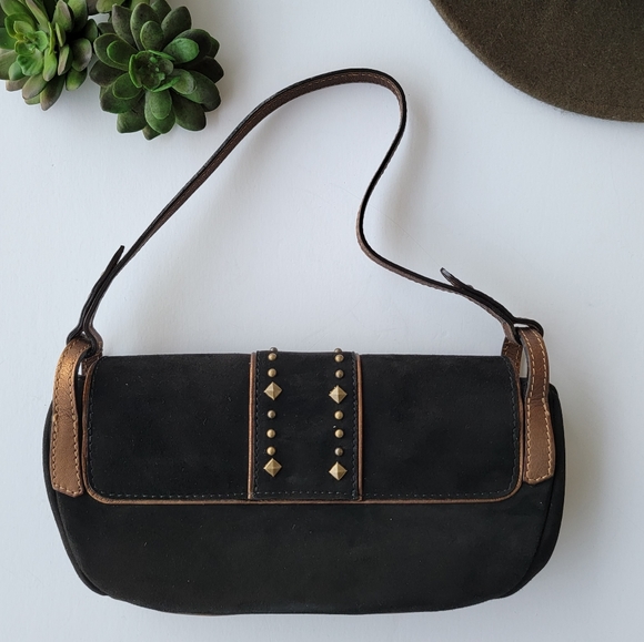 Couture Donald J Pliner Suede Leather Handbag Made in the Mountains of Italy - Picture 6 of 16